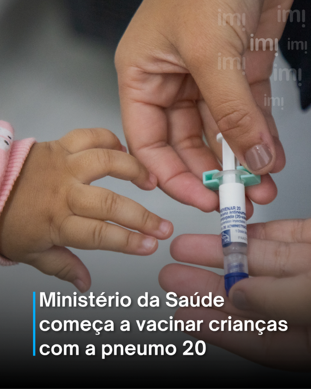 Minist&eacute;rio da Sa&uacute;de come&ccedil;a a vacinar crian&ccedil;as com a pneumo 20