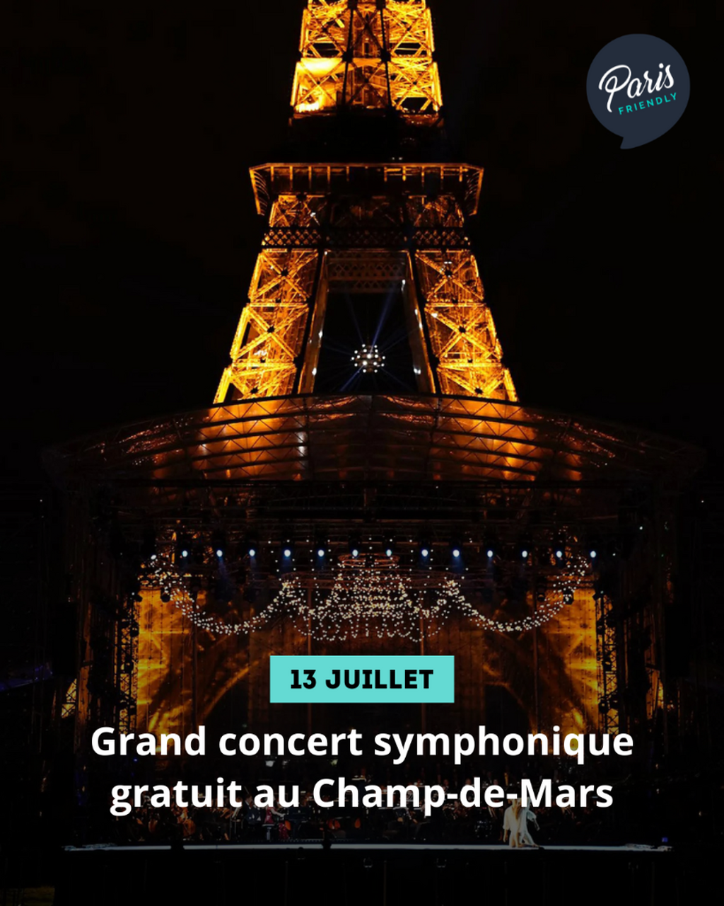 Grand concert symphonique gratuit au Champ-de-Mars
