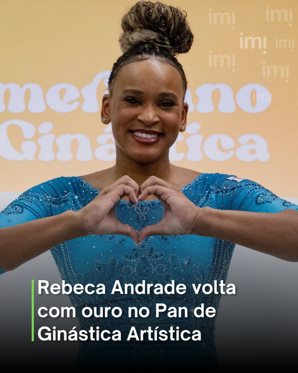 Rebeca Andrade volta com ouro no Pan de Gin&aacute;stica Art&iacute;stica