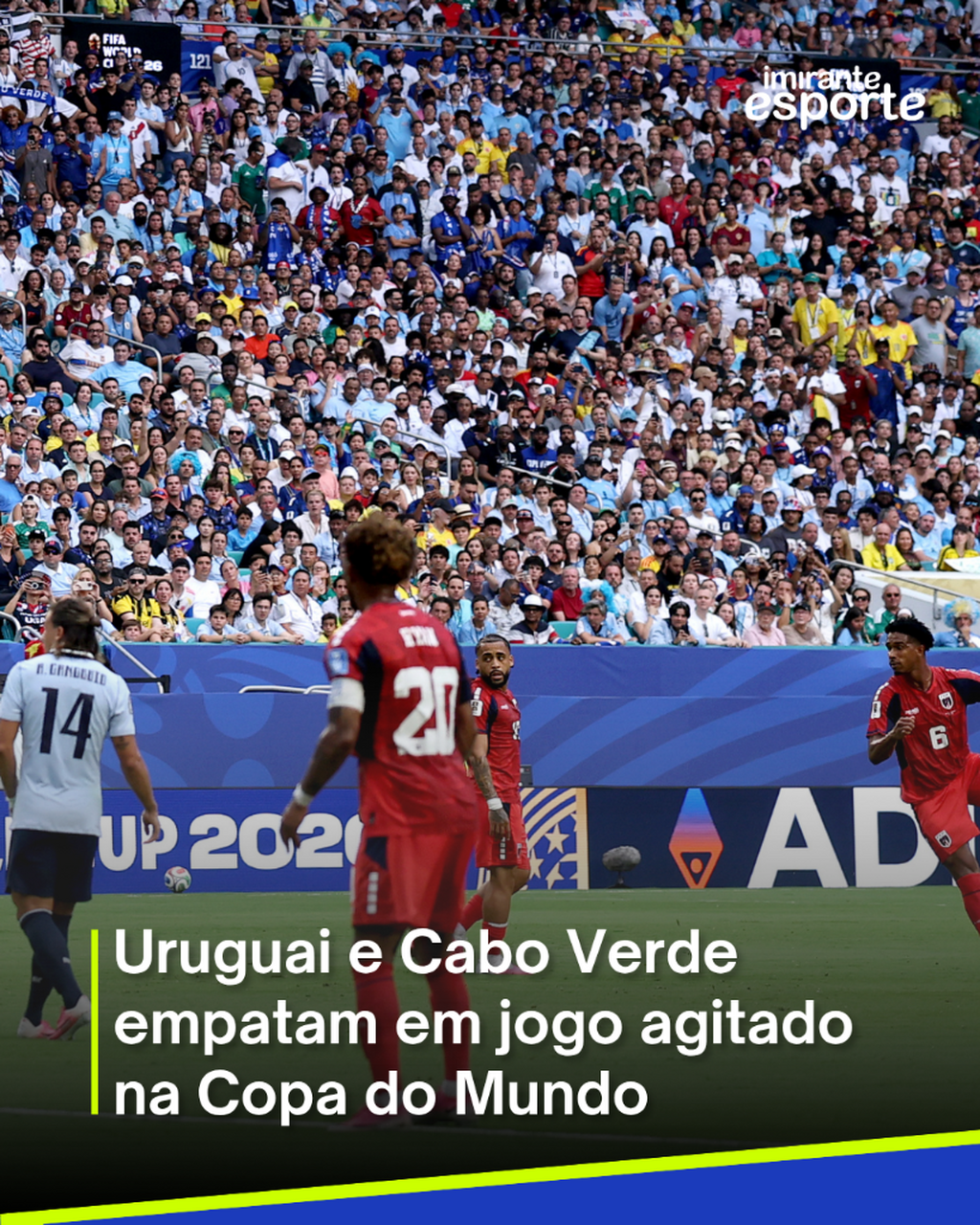 Uruguai e Cabo Verde empatam em partida emocionante na Copa do Mundo