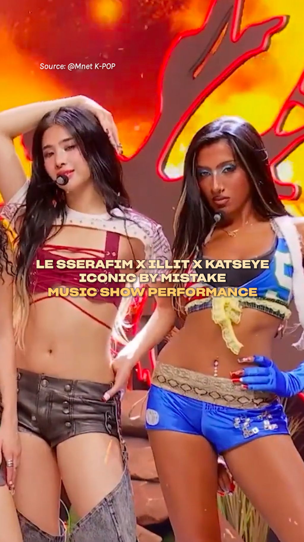 LISTEN TO LE SSERAFIM X ILLIT X KATSEYE'S 'ICONIC BY MISTAKE' HERE
