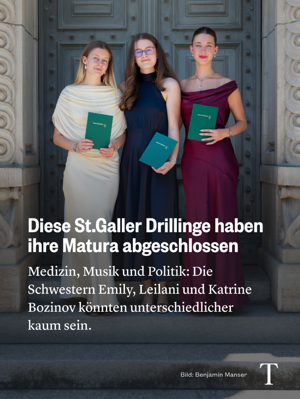 Diese St.Galler Drillinge haben ihre Matura abgeschlossen