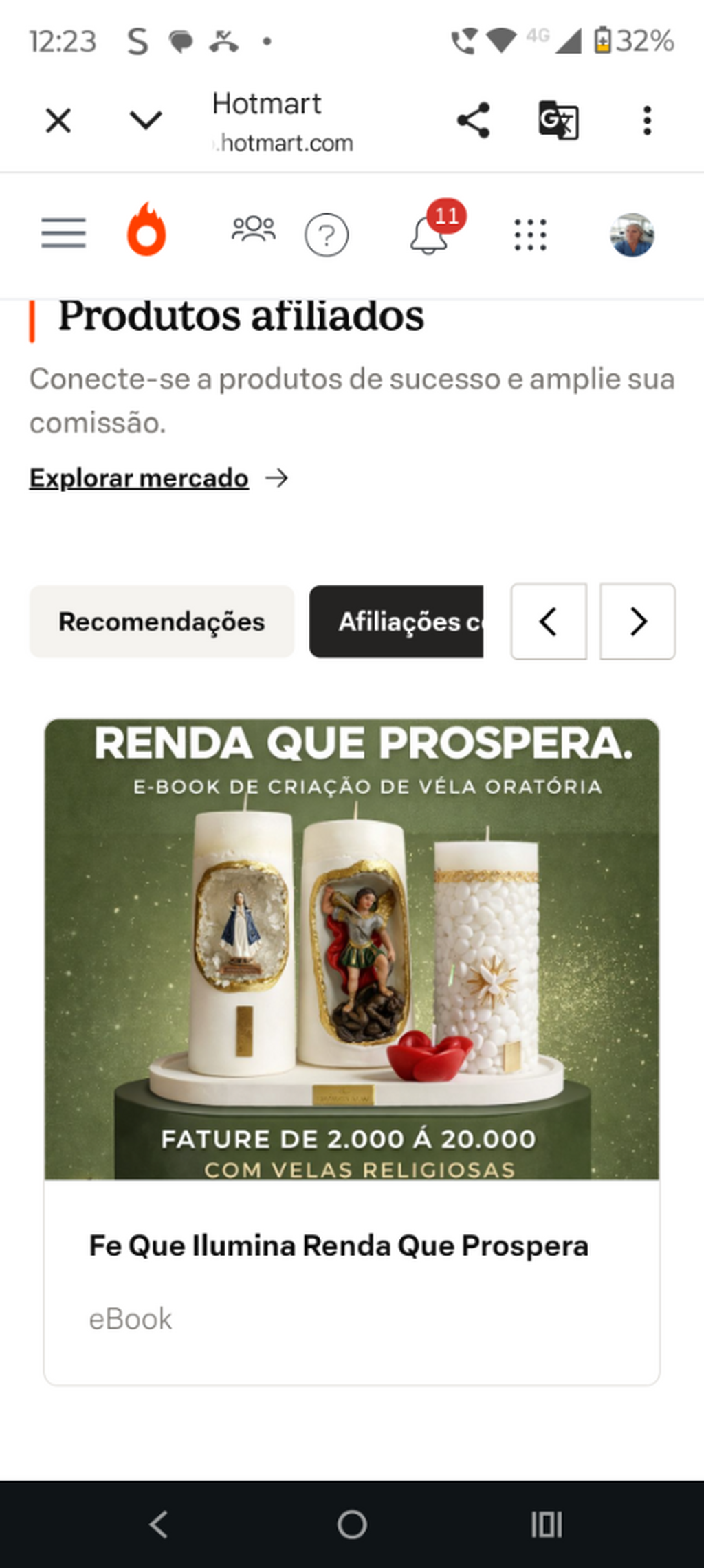F&eacute; que ilumina renda que prospera