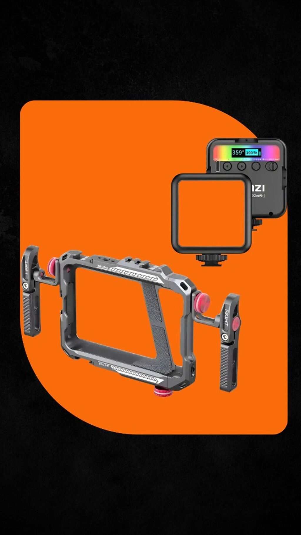 Kit Cage + Led Ulanzi