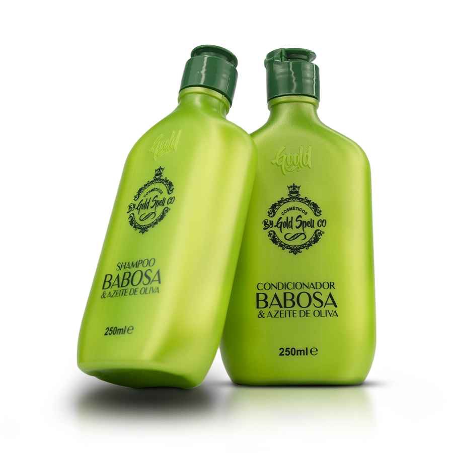 Shampoo e condicionador babosa e azeite