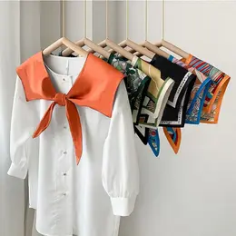 Fashion Silk Detachable Collar Sunscreen Scarf Decoration Sunscreen Shawl False Collar Women