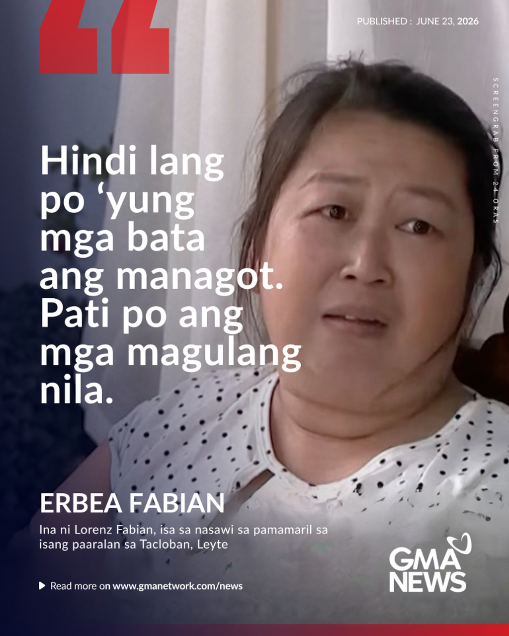 Boy Scout na si Chris Lorenz Fabian, patay ng tamaan ng bala nang harangin ang pinto para 'di makapasok ang mga shooter