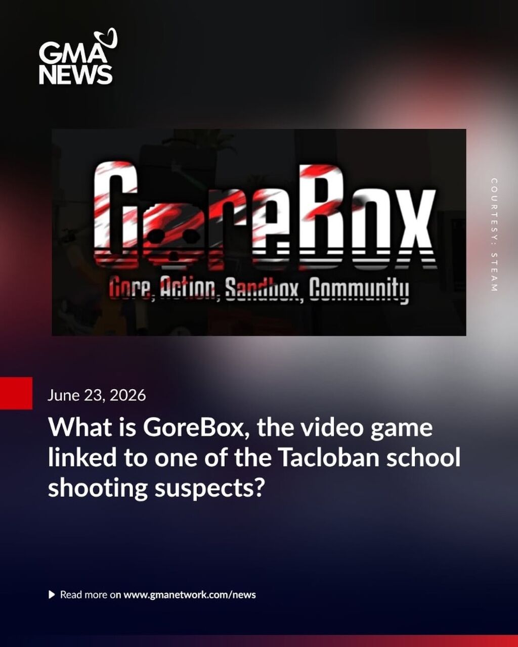 What is GoreBox, the video game linked to one of the Tacloban school shooting suspects?