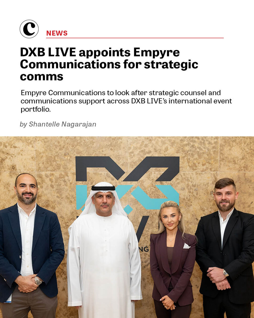 DXB LIVE appoints Empyre Communications for strategic comms