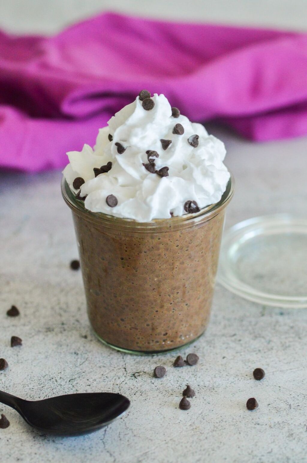 Chocolate Cherry Chia Pudding