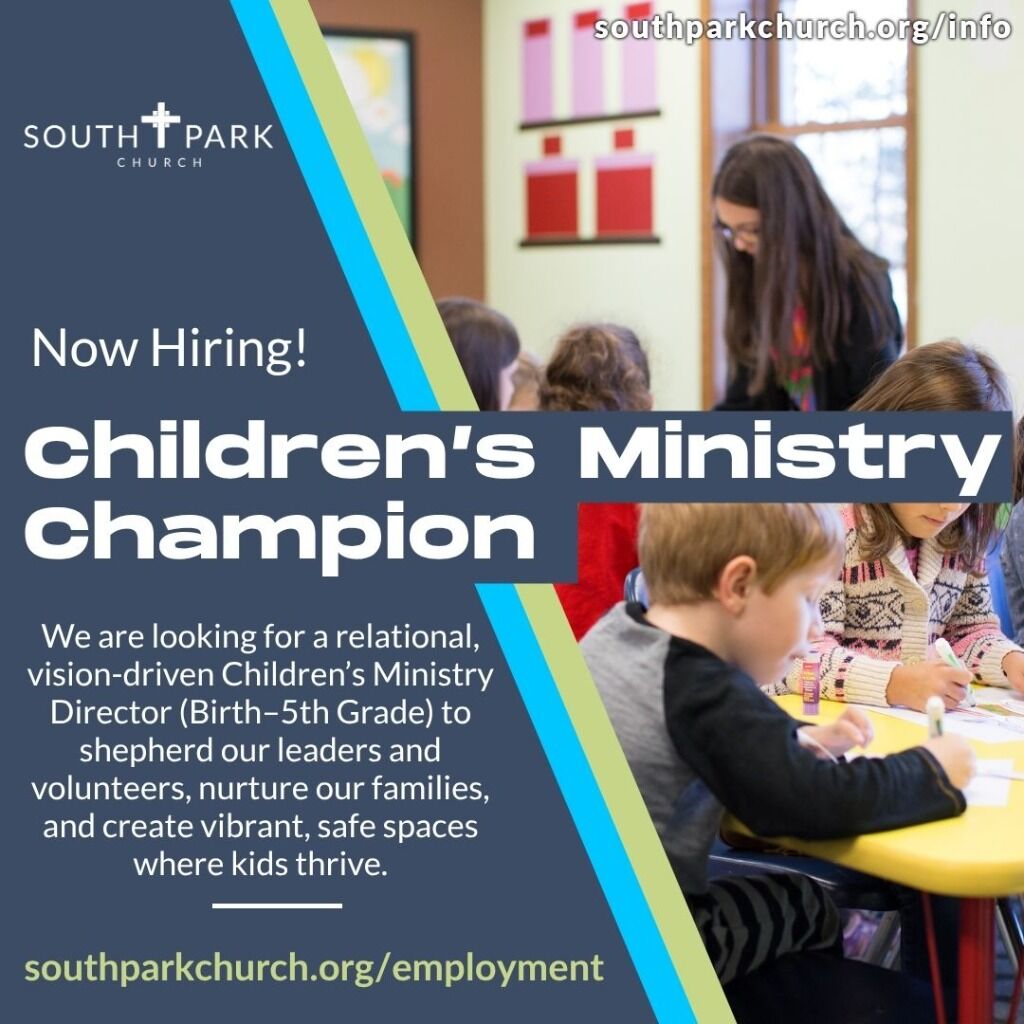 Now Hiring: Children's Ministry Champion (Director)