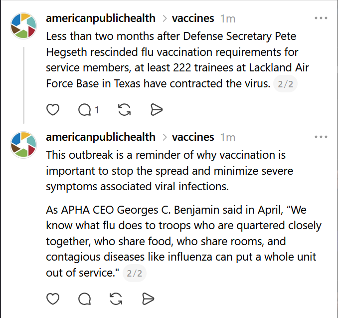 Lackland Flu Outbreak