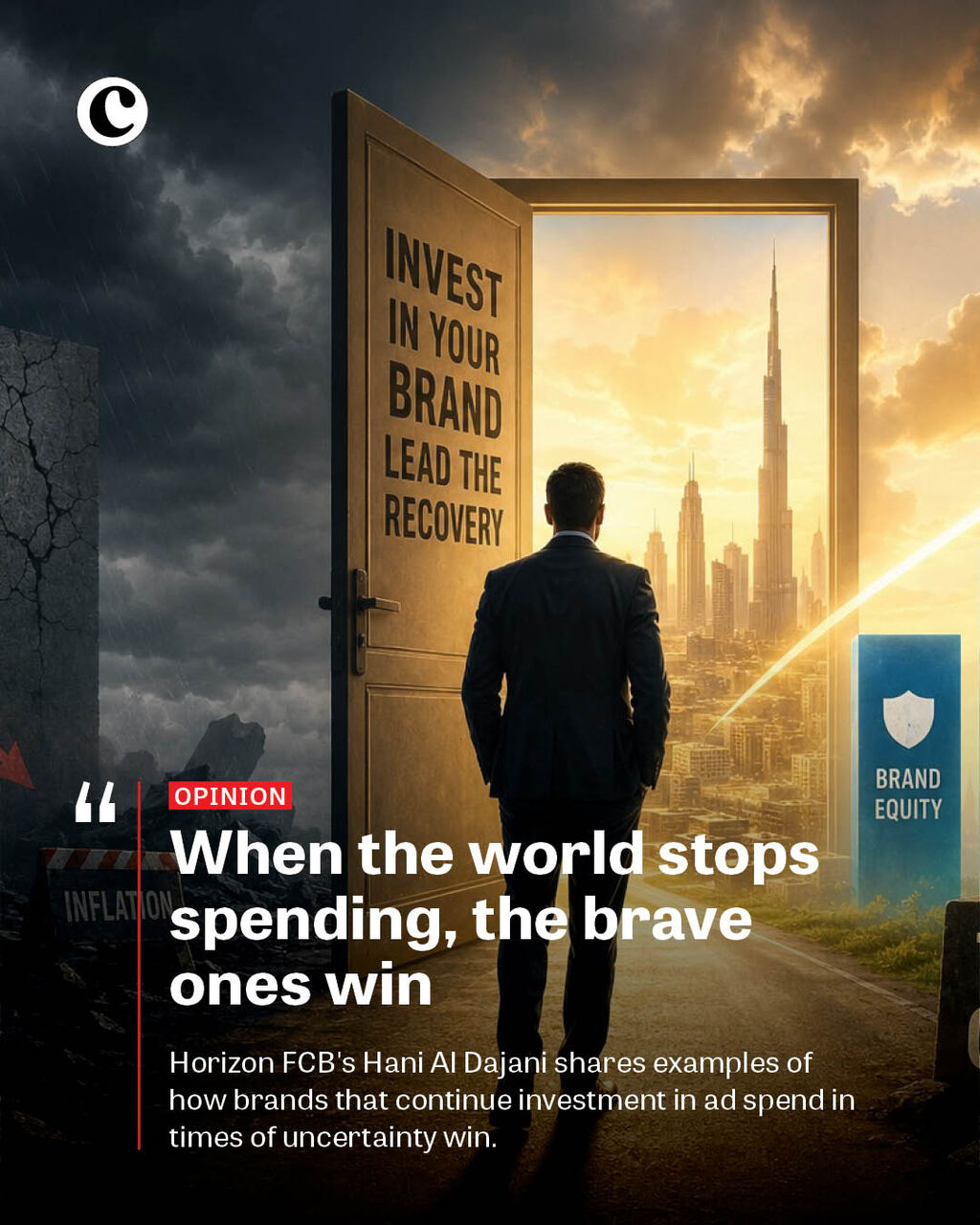 When the world stops spending, the brave ones win