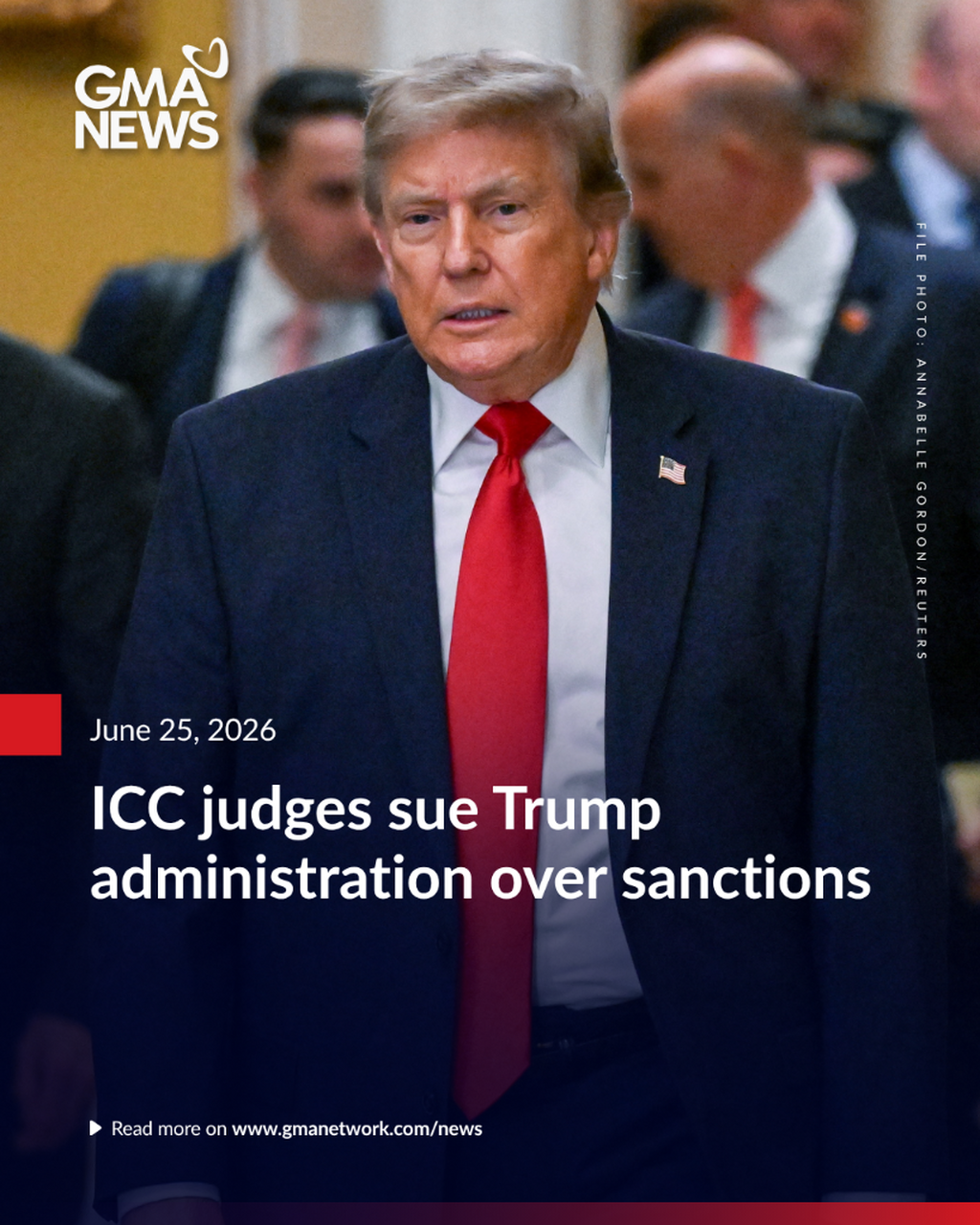 ICC judges sue Trump administration over sanctions