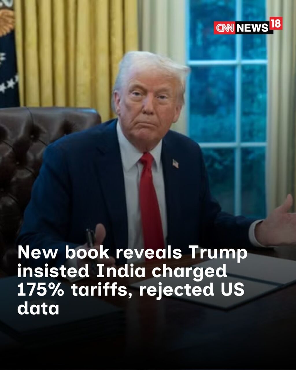 New book reveals Trump insisted India charged 175% tariffs, rejected US data