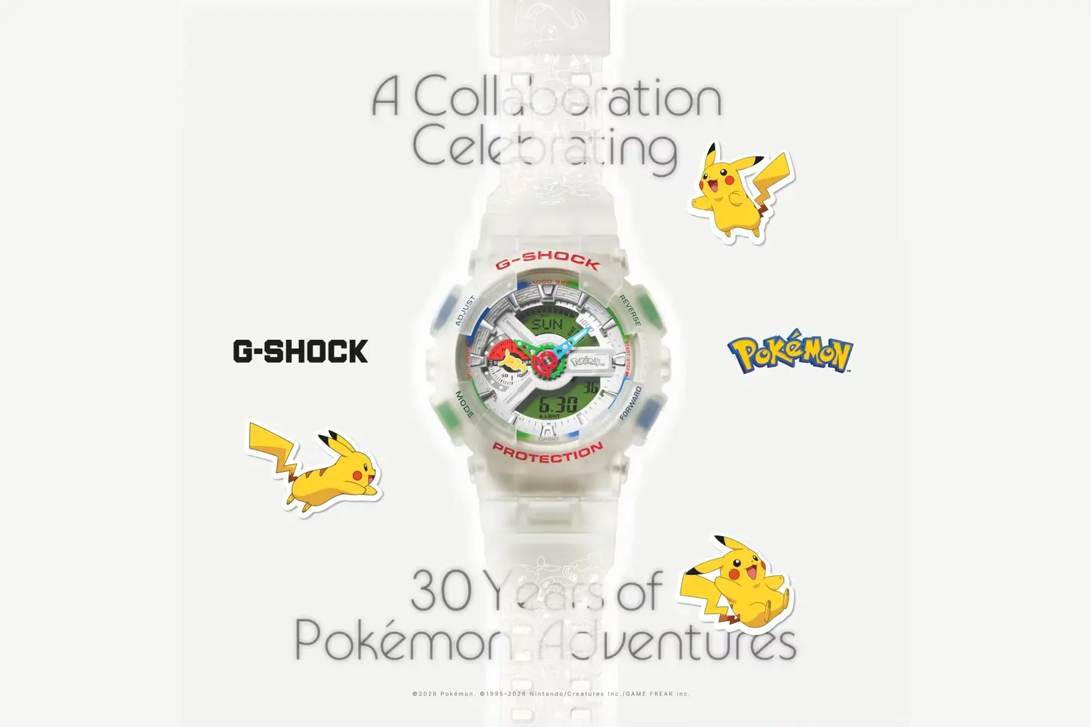 Casio Announces 30th Anniversary Pokemon G-Shock GA-110