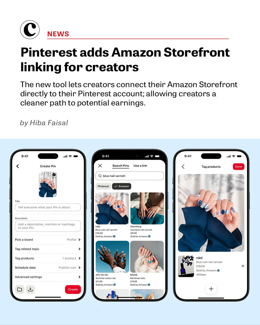 Pinterest adds Amazon Storefront linking for creators