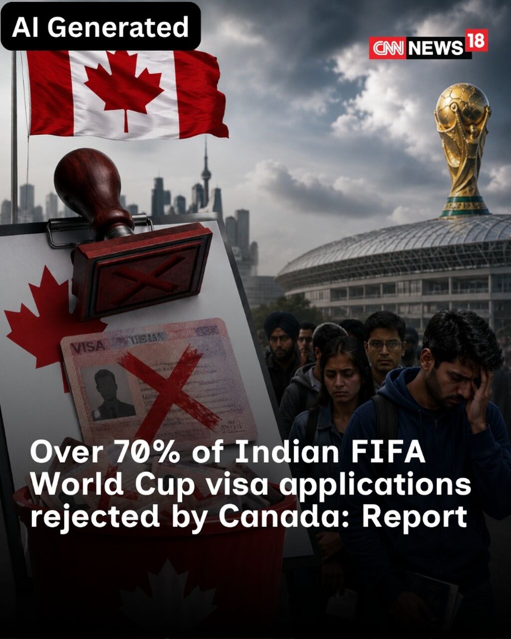 Over 70% of Indian FIFA World Cup visa applications rejected by Canada: Report
