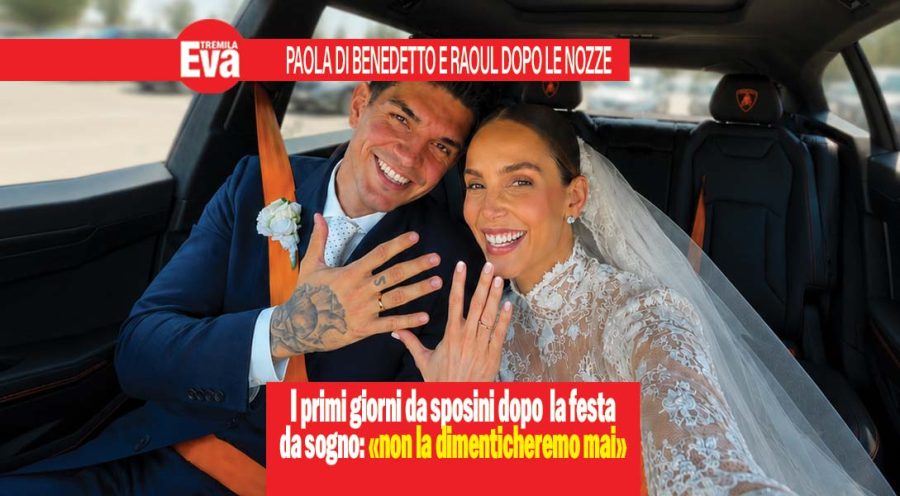 Paola Di Benedetto, la gioia dopo le nozze con Bellanova