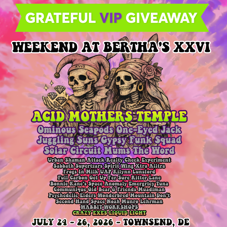 Win VIP Tickets to Weekend at Bertha's + A Steal Your Face Prism Necklace from Rose & Bolt Jewelry