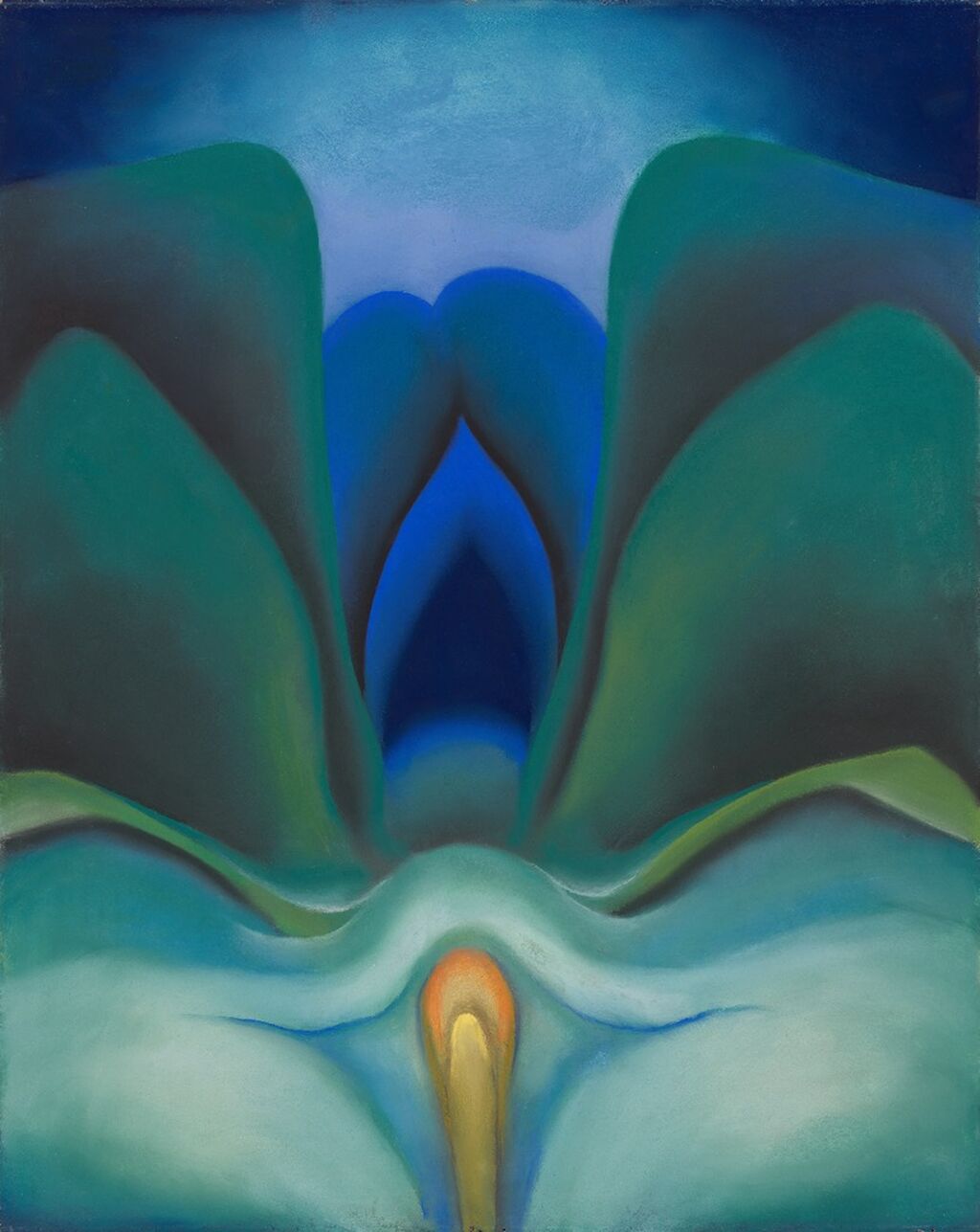 Georgia O'Keeffe, Blue Flower, 1918. 