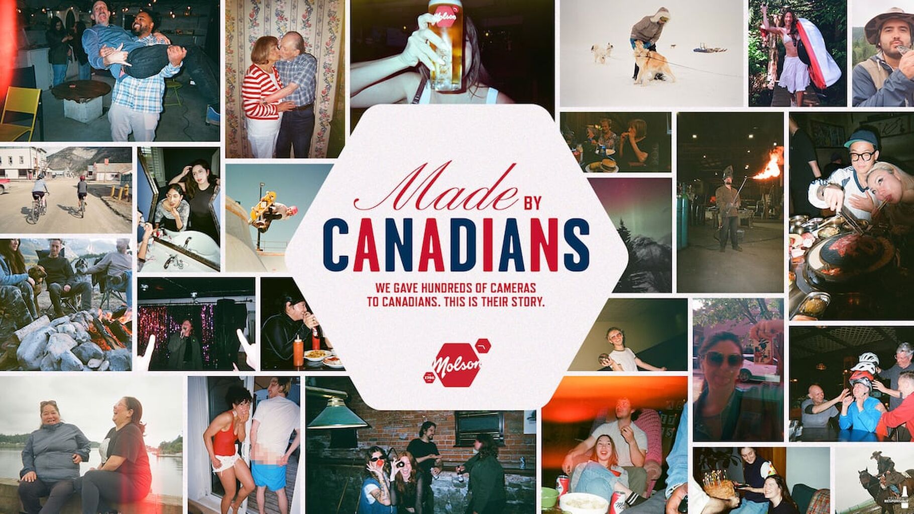 Molson handed the camera to Canadians for this Canada Day campaign