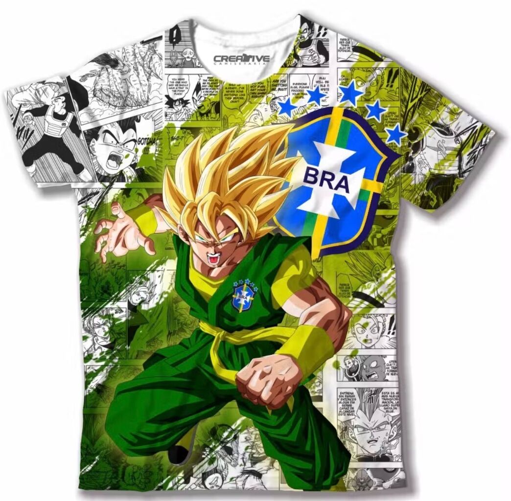 CAMISA BRASIL GOKU 