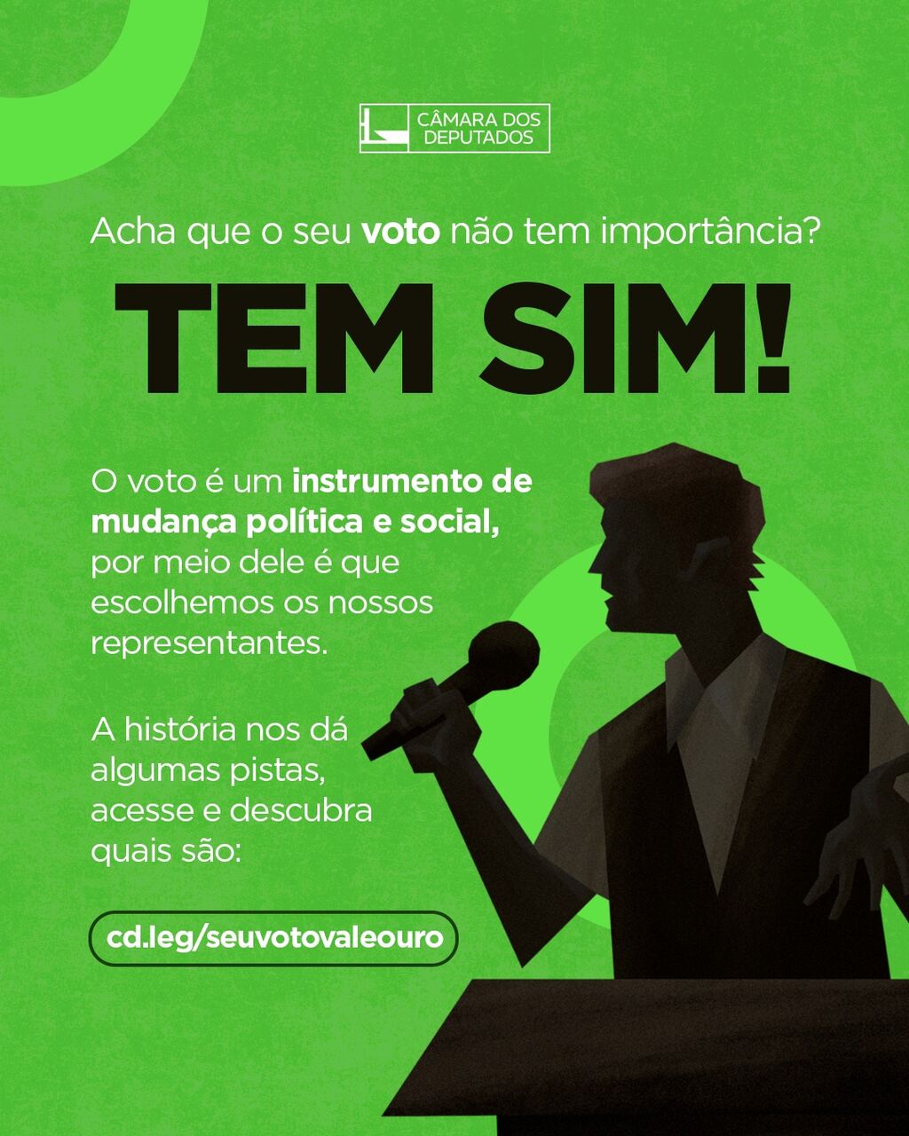 Seu voto vale ouro