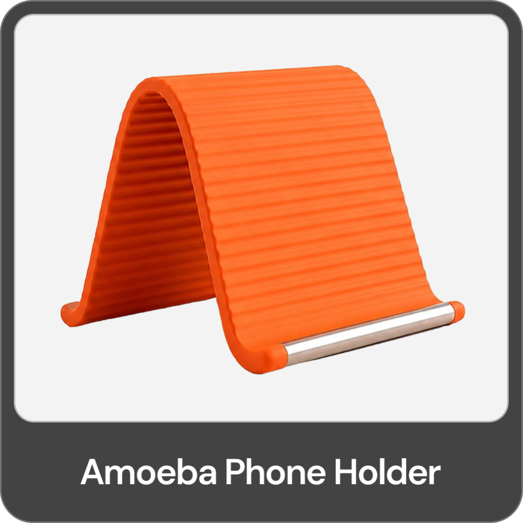 Amoeba Orange Phone Holder