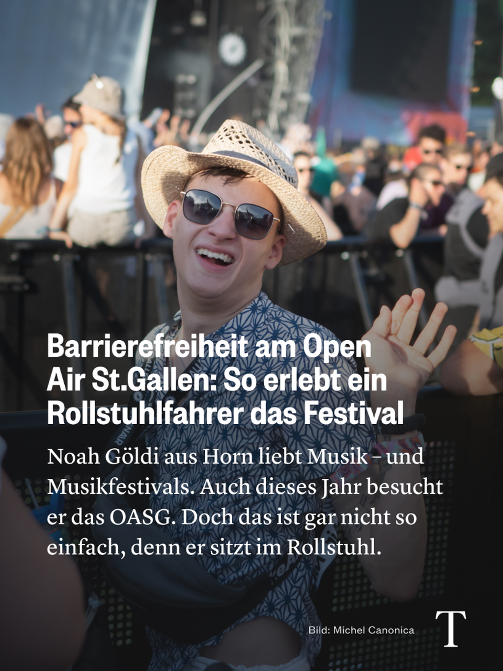 Mit dem Rollstuhl am OASG