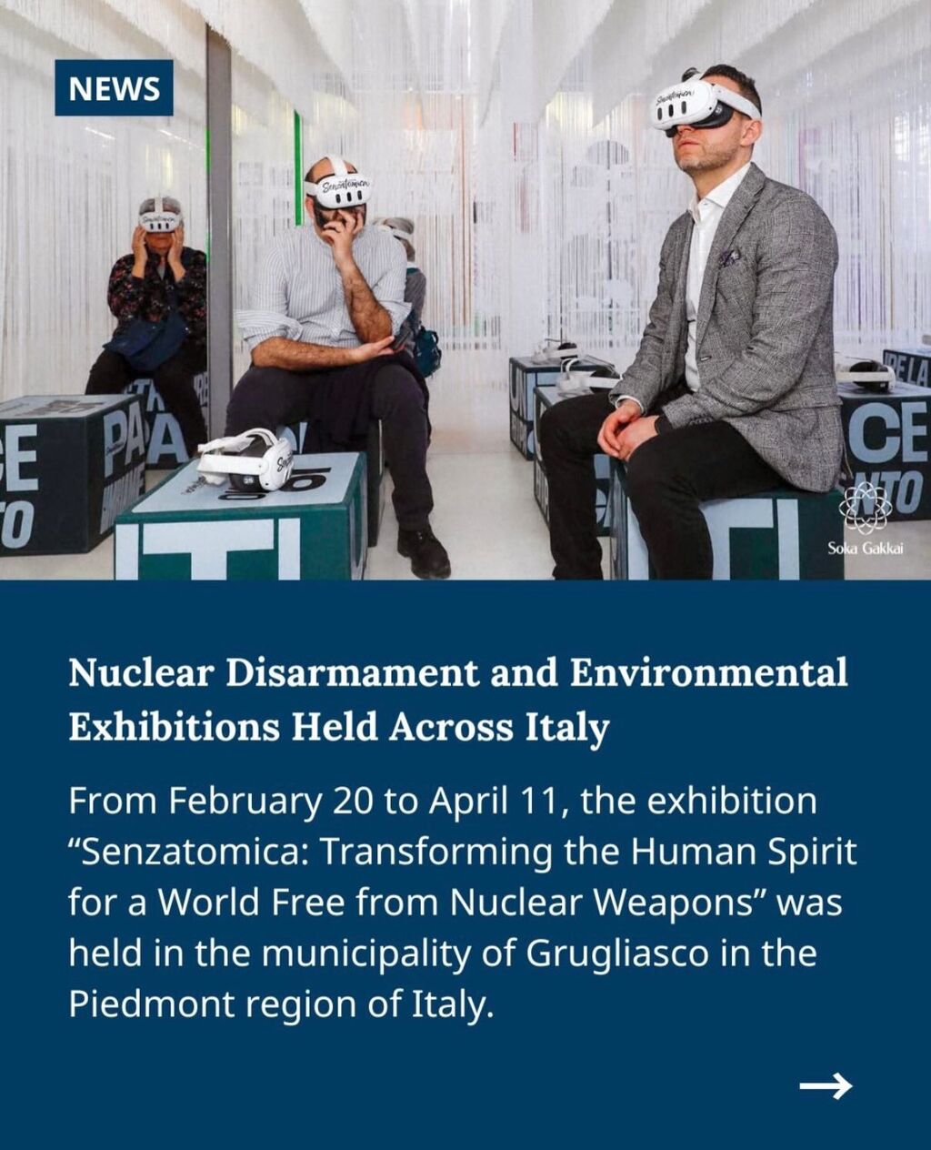 Soka Gakkai News: Nuclear Disarmament and Environmental Exhibitions Held Across Italy