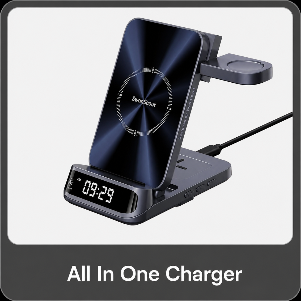 Samsung watch, tws & phone charger 