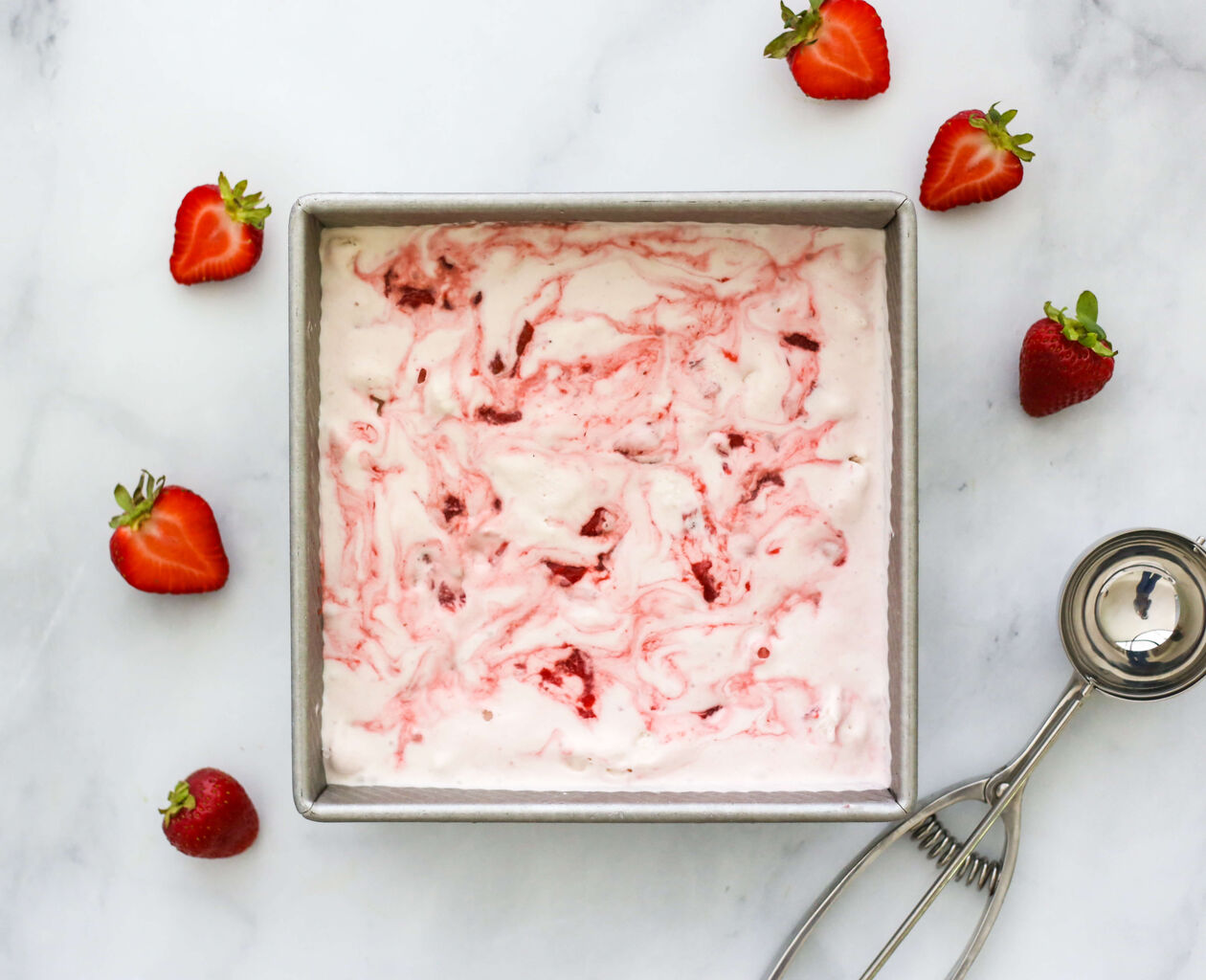 No-Churn Strawberry Ice Cream - California Strawberry Commission