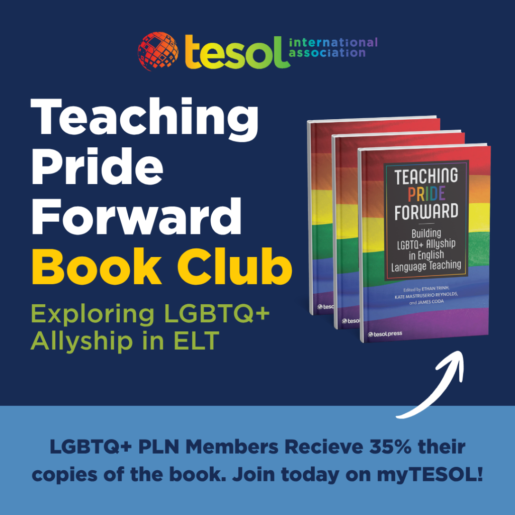 Teaching Pride Forward Book Club: Exploring LGBTQ+ Allyship in ELT - 3 July