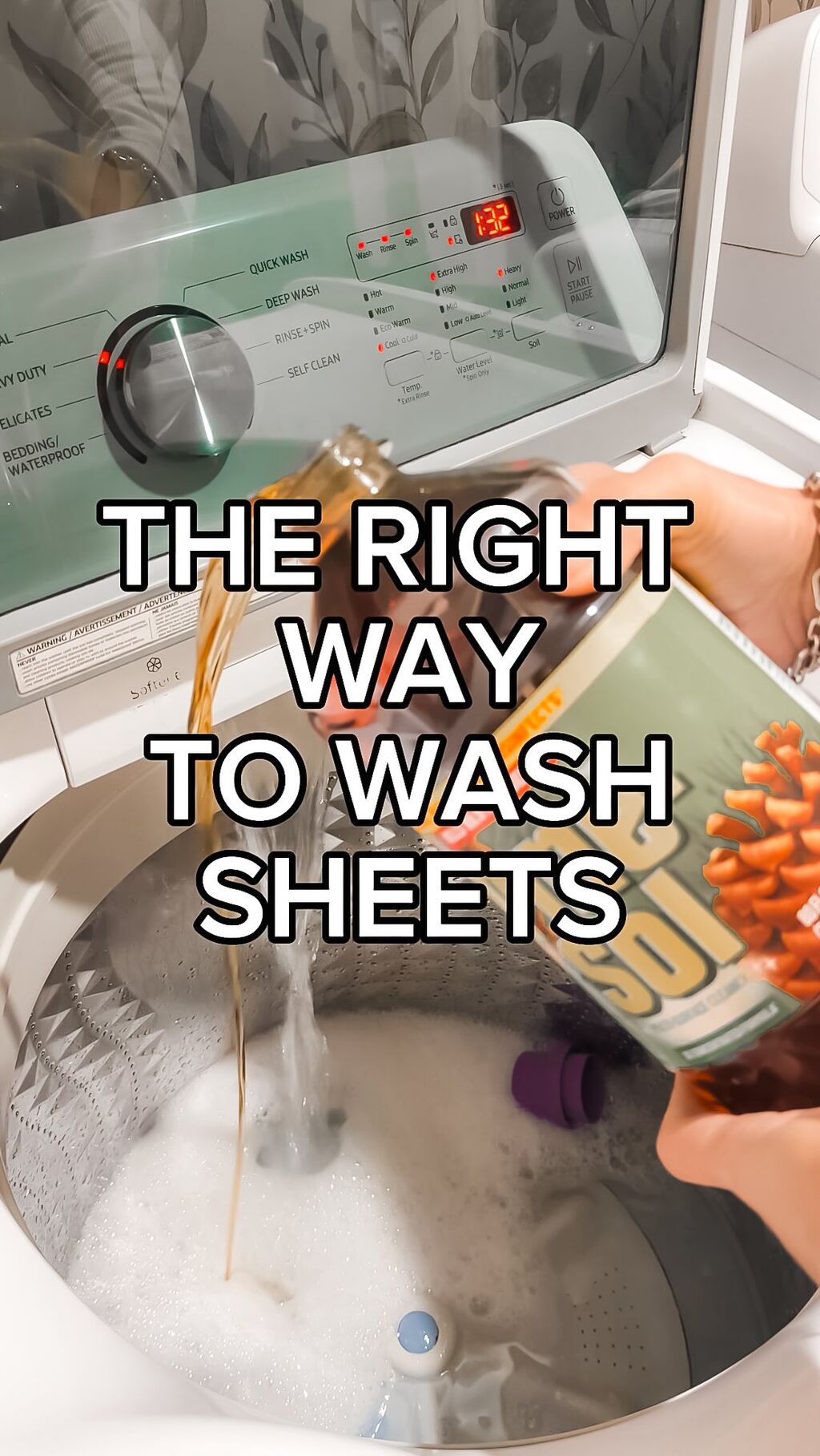 THE RIGHT WAY TO WASH BED SHEETS