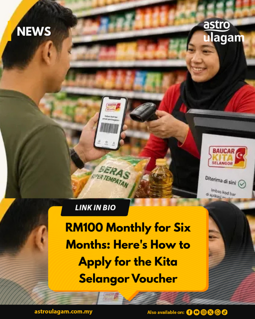 RM100 Monthly for Six Months: Here's How to Apply for the Kita Selangor Voucher