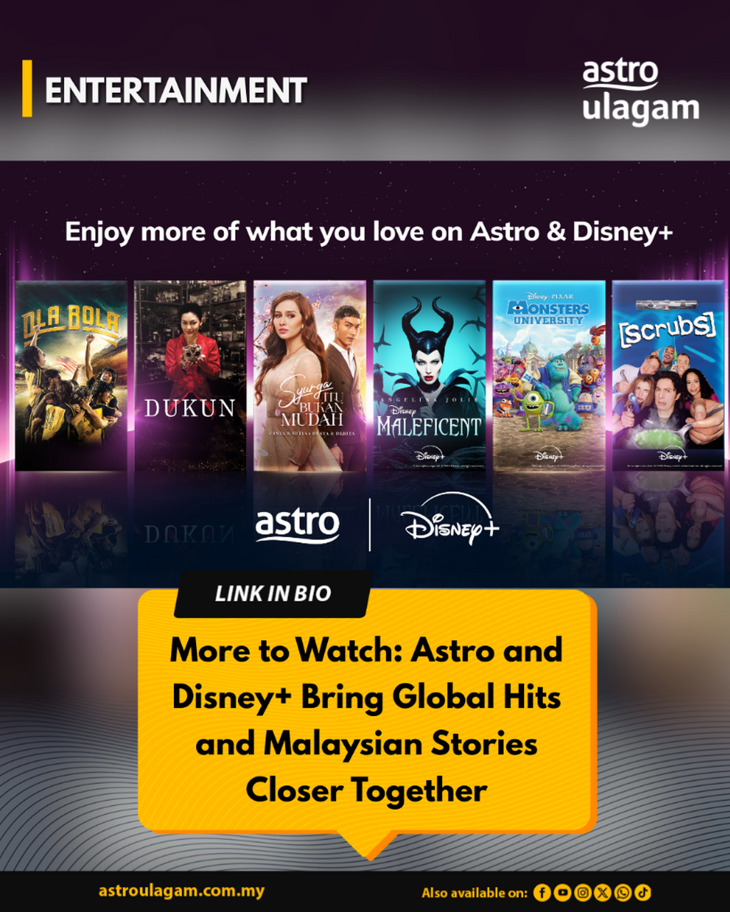  More to Watch: Astro and Disney+ Bring Global Hits and Malaysian Stories Closer Together