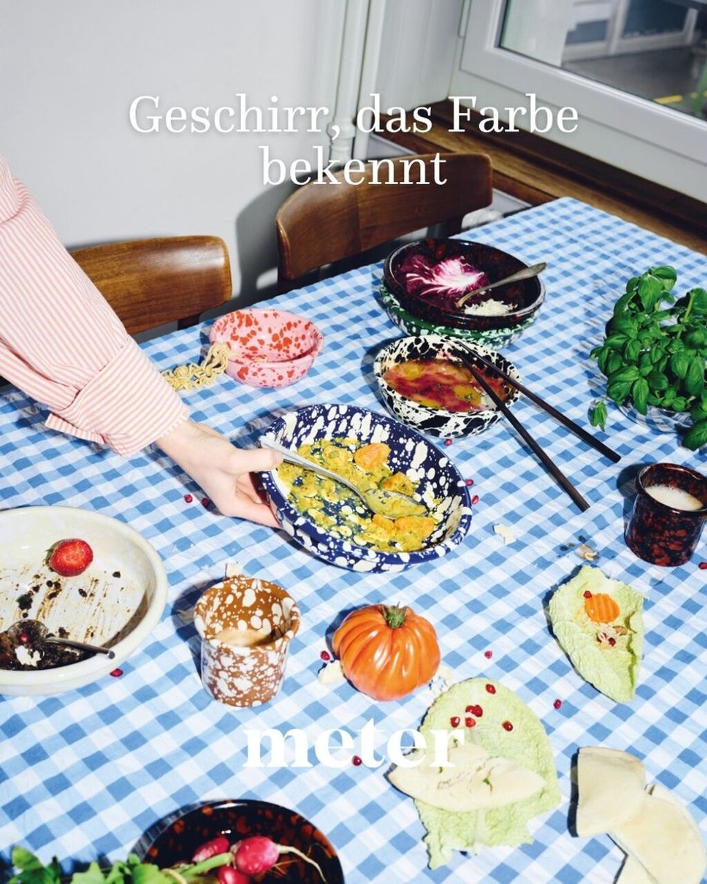 Geschirr, das Farbe bekennt