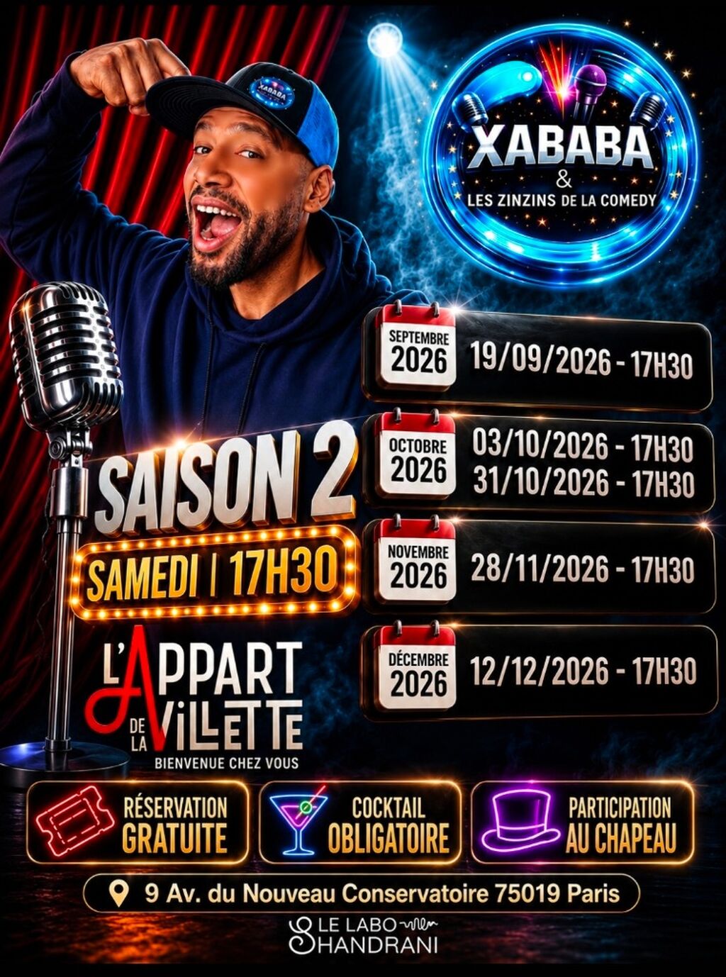 28/11/2026 - Xababa et Les Zinzins de la Comedy 