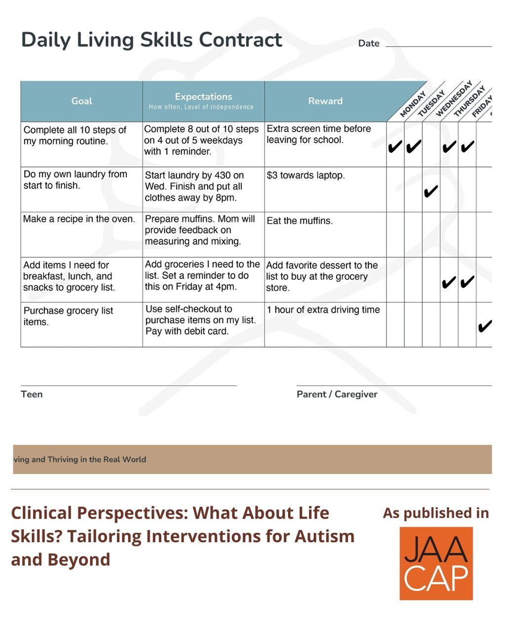 JAACAP 0725 What About Life Skills? Tailoring Interventions for Autism and Beyond