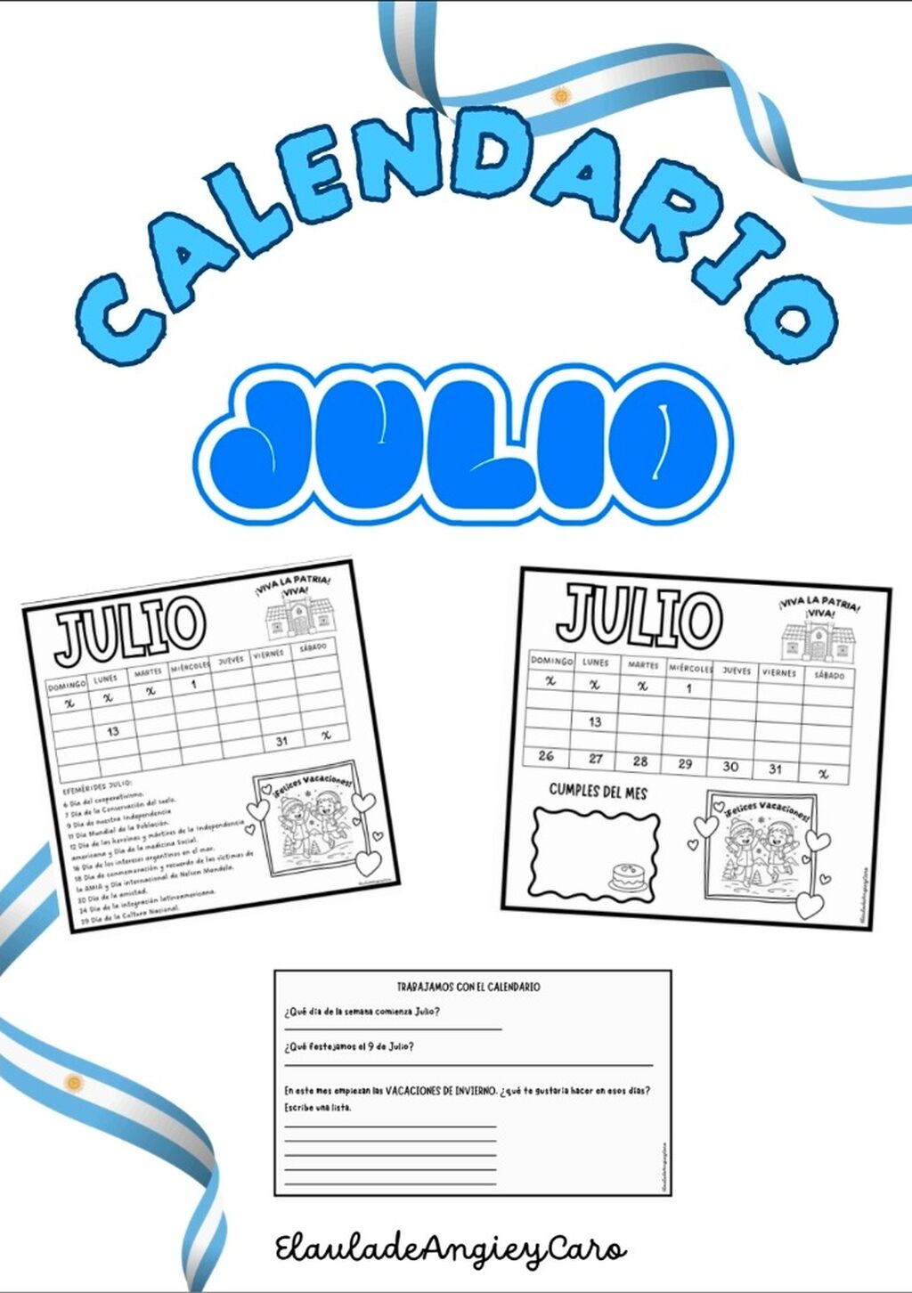 Calendario julio