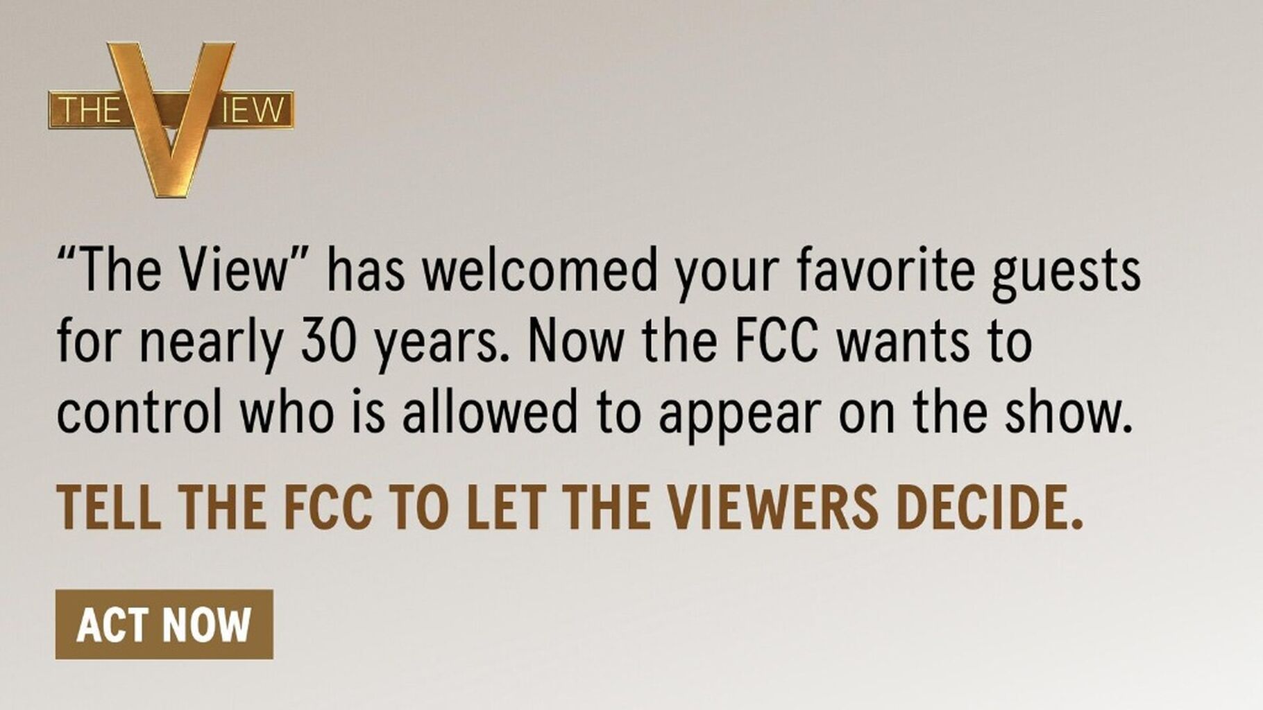 Tell the FCC to let the viewers decide