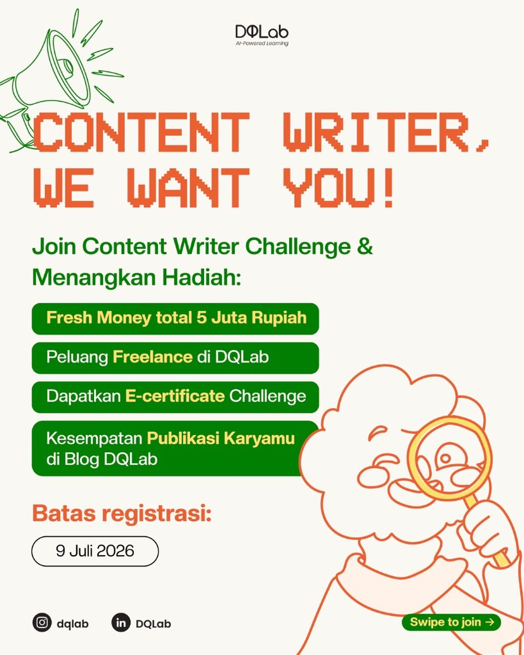 Open Registration: Content Writer Challenge!