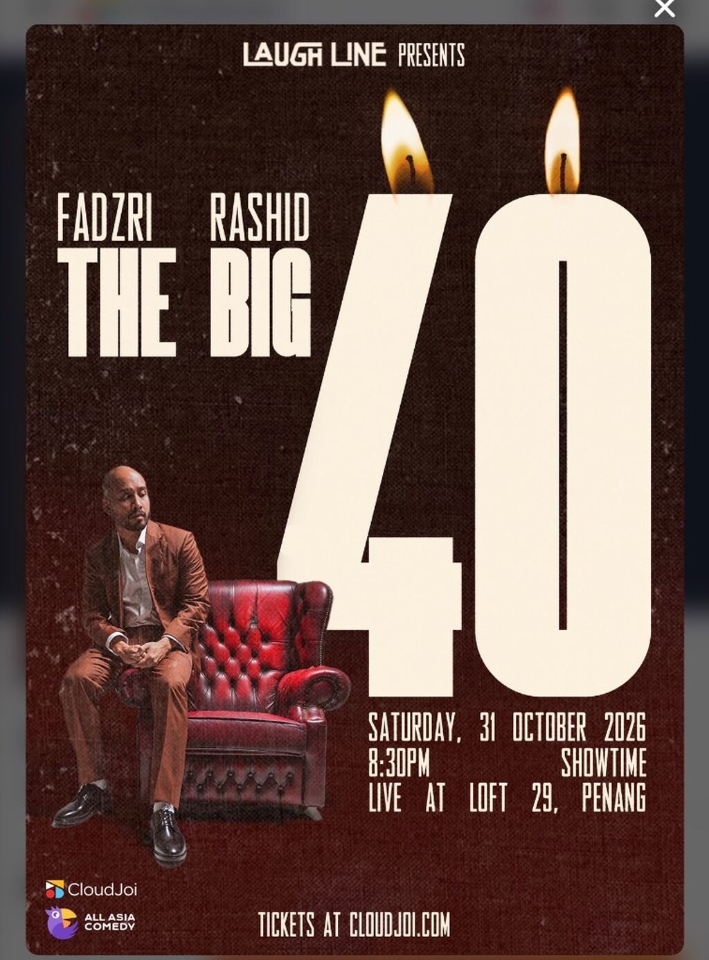 Penang - 31st Oct!