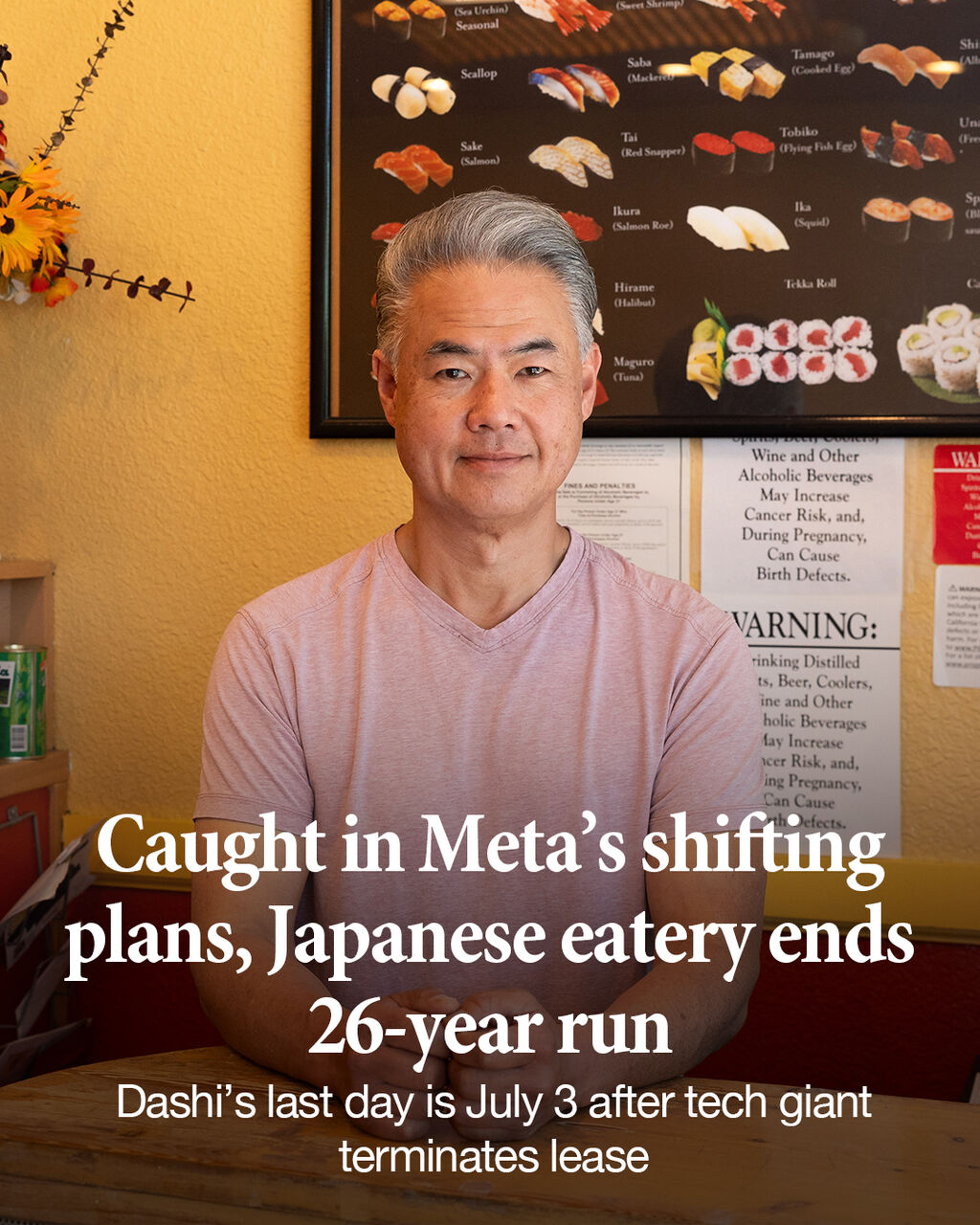 Caught in Meta&rsquo;s shifting plans, Japanese eatery ends 26-year run in Menlo Park