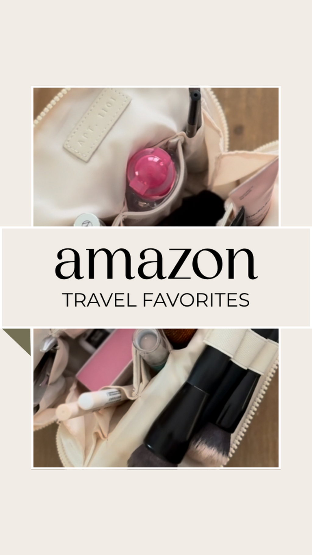 Stand Up Make Up Bag