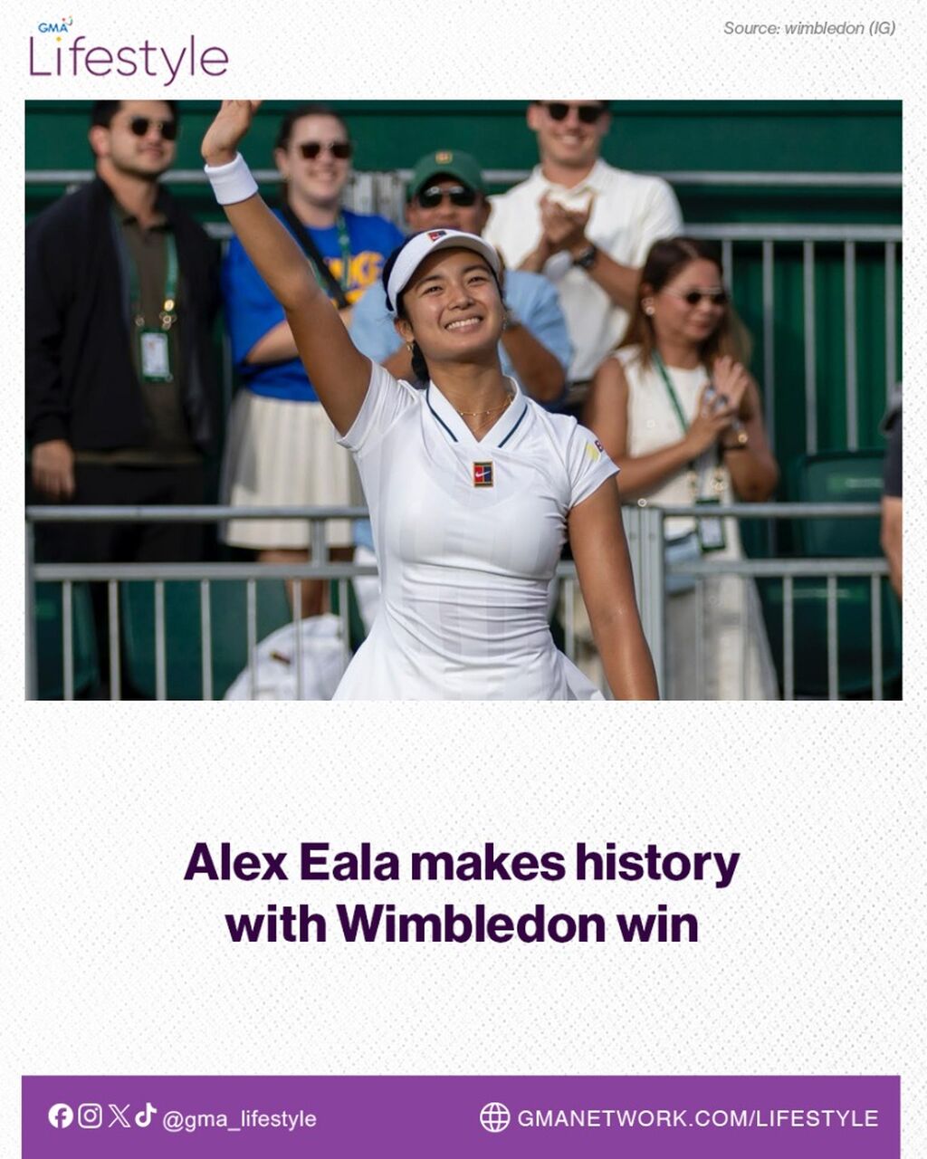 Alex Eala makes history with Wimbledon win