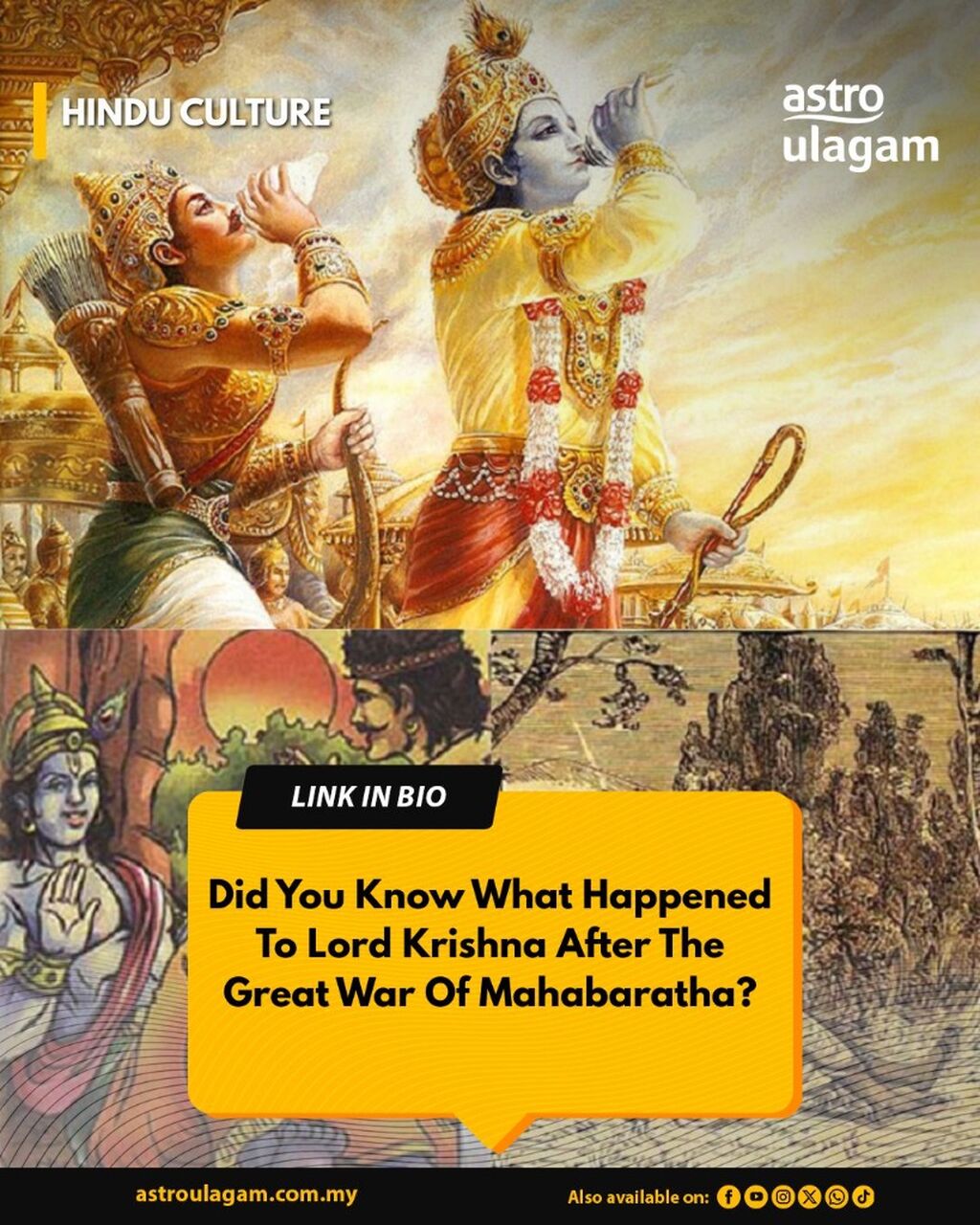 Did You Know What Happened To Lord Krishna After The Great War Of Mahabaratha?