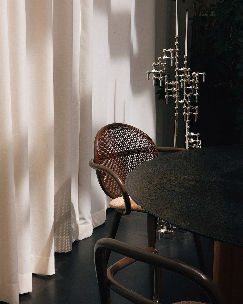 Loop, a chair whose curvilinear smile and neat, compact form feel as relevant in Copenhagen as they would in a Parisian caf&eacute; a century ago.