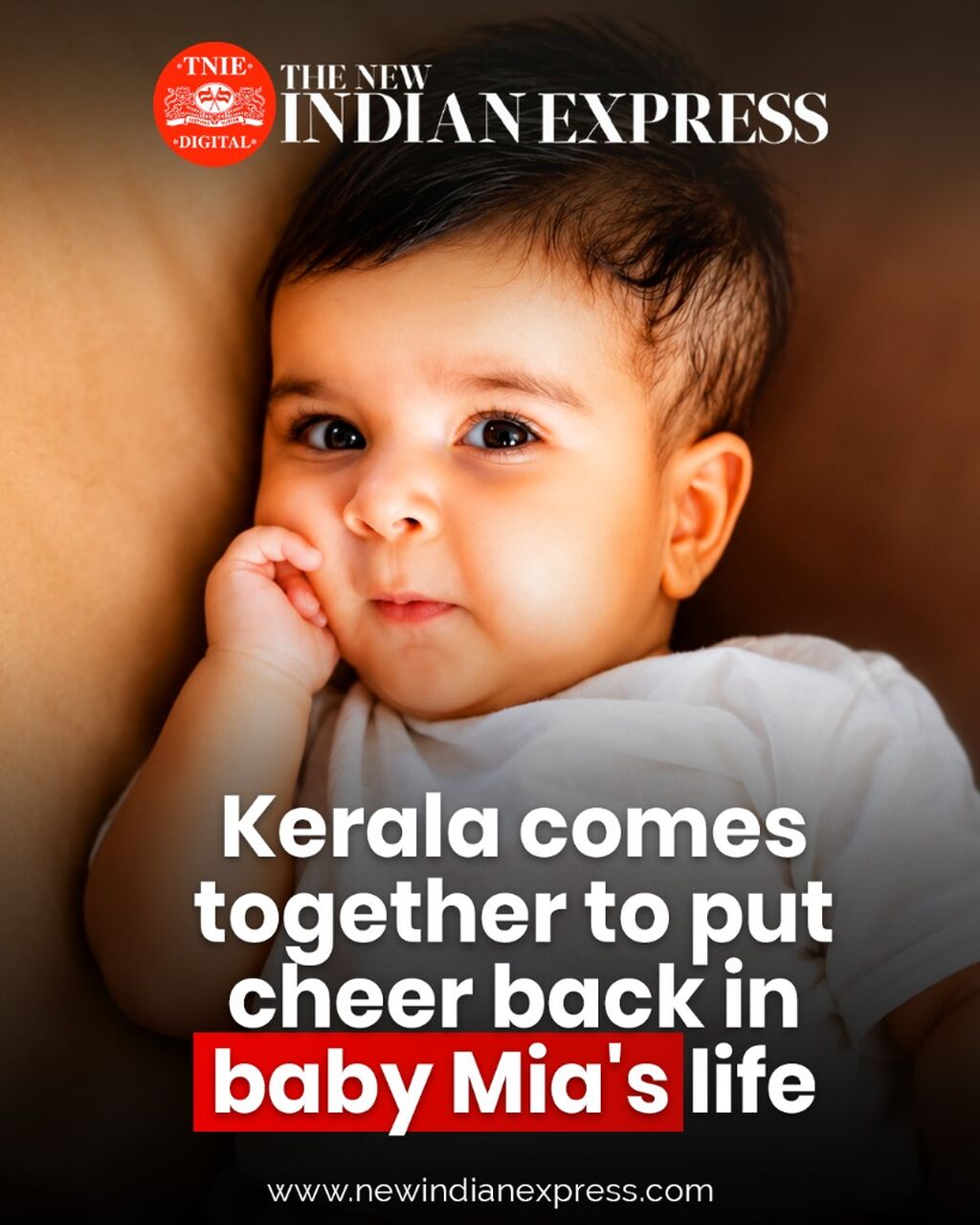 Kerala comes together to put cheer back in baby Mia's life